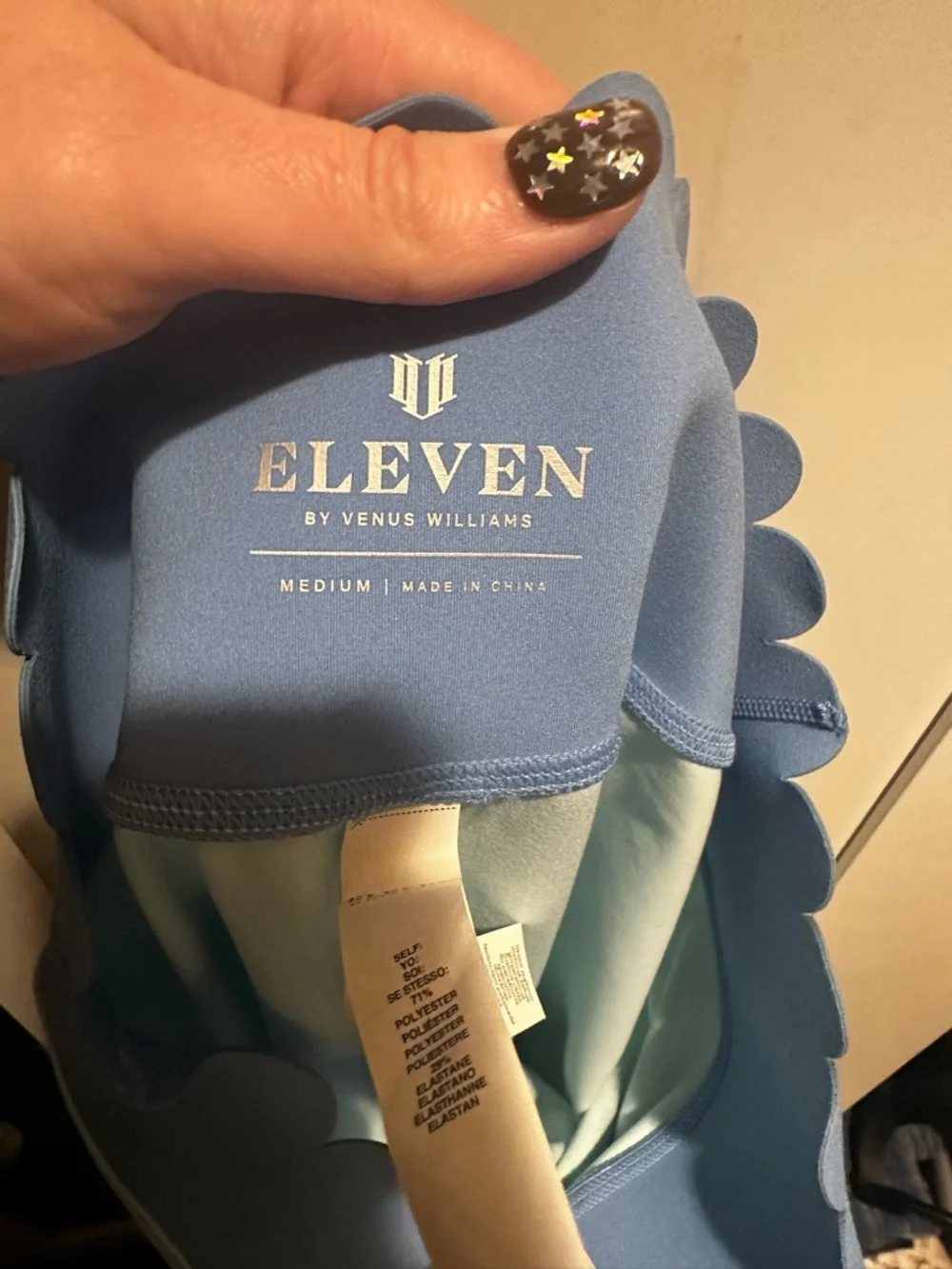 ELEVEN BY VENUS WILLIAMS EVA-UG-LE695 Pretty Power Legging 458 IceBlue $98 MSRP